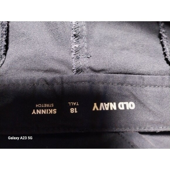Old Navy Skinny Stretch Pants Navy Blue Size 18 Tall - Picture 5 of 7